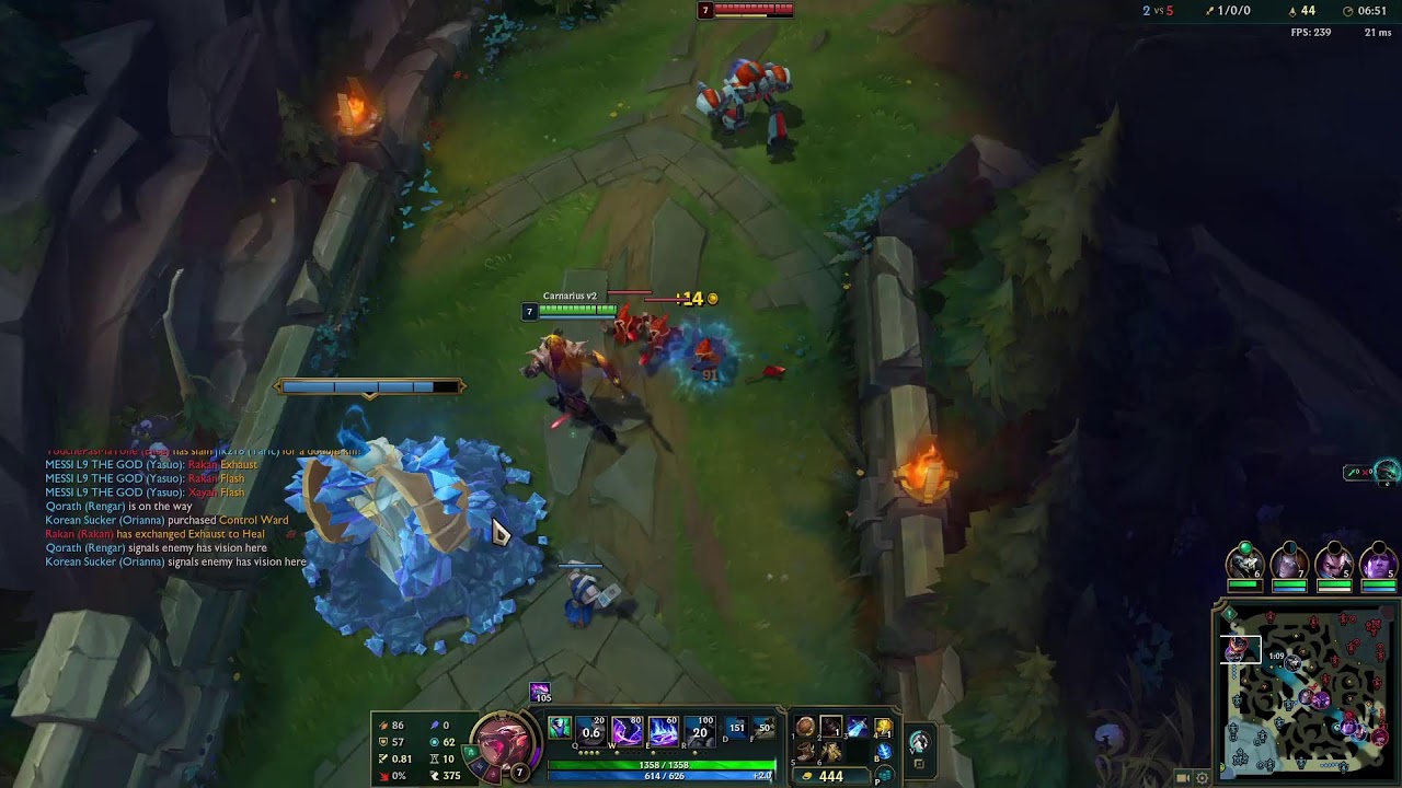 He protecc, he attacc, he stacc - Crit nasus, GM push