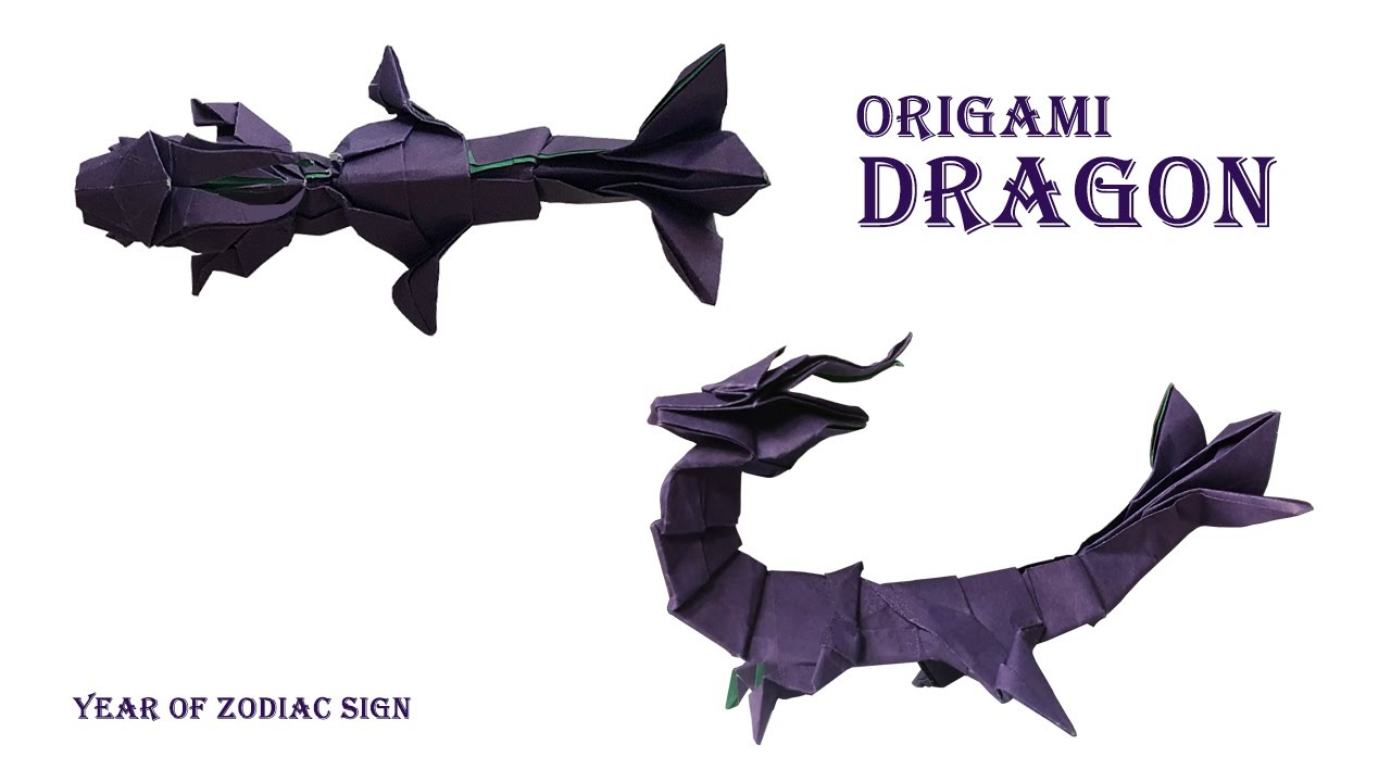 Origami Chinese Dragon // How to Make Paper Dragon Step by Step