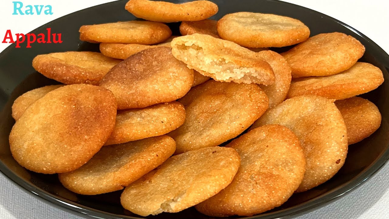 Rava Appalu - Suji Pitha Recipe - Appalu Recipe-Rava Sweet Bites-Prasadam Recipes - Easy Sweet