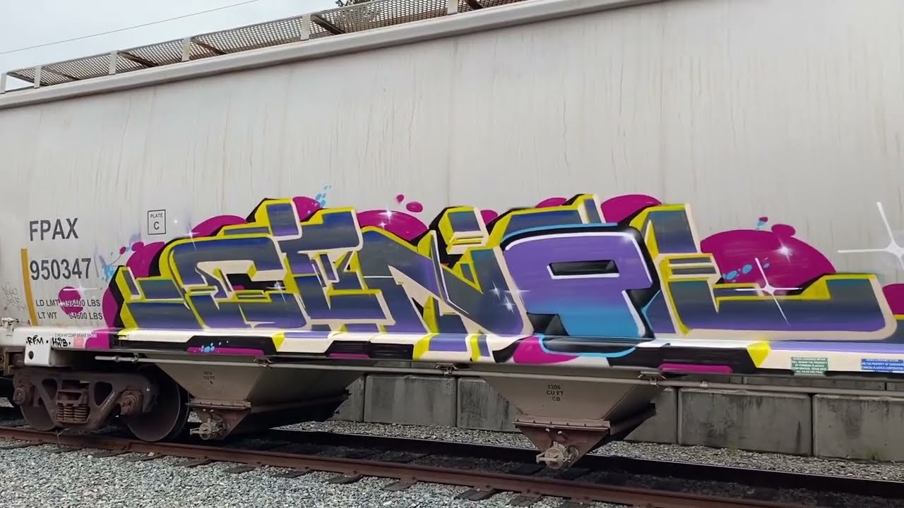 YARDLURKER #37 (freight train graffiti benching Canada style) #westcoastgraff