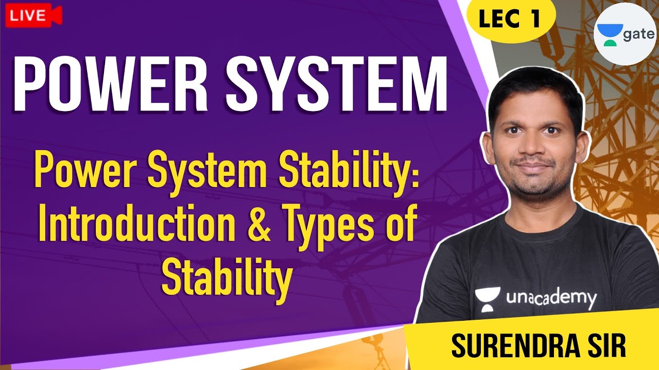 Introduction & Types of Stability | L - 1 | Power Systems | GATE/ESE/PSUs | Surendra Sir