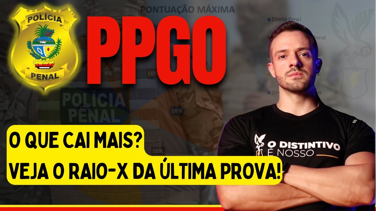 Polícia Penal GOIÁS: O que cai mais? Confira RAIO-X do último edital da PPGO