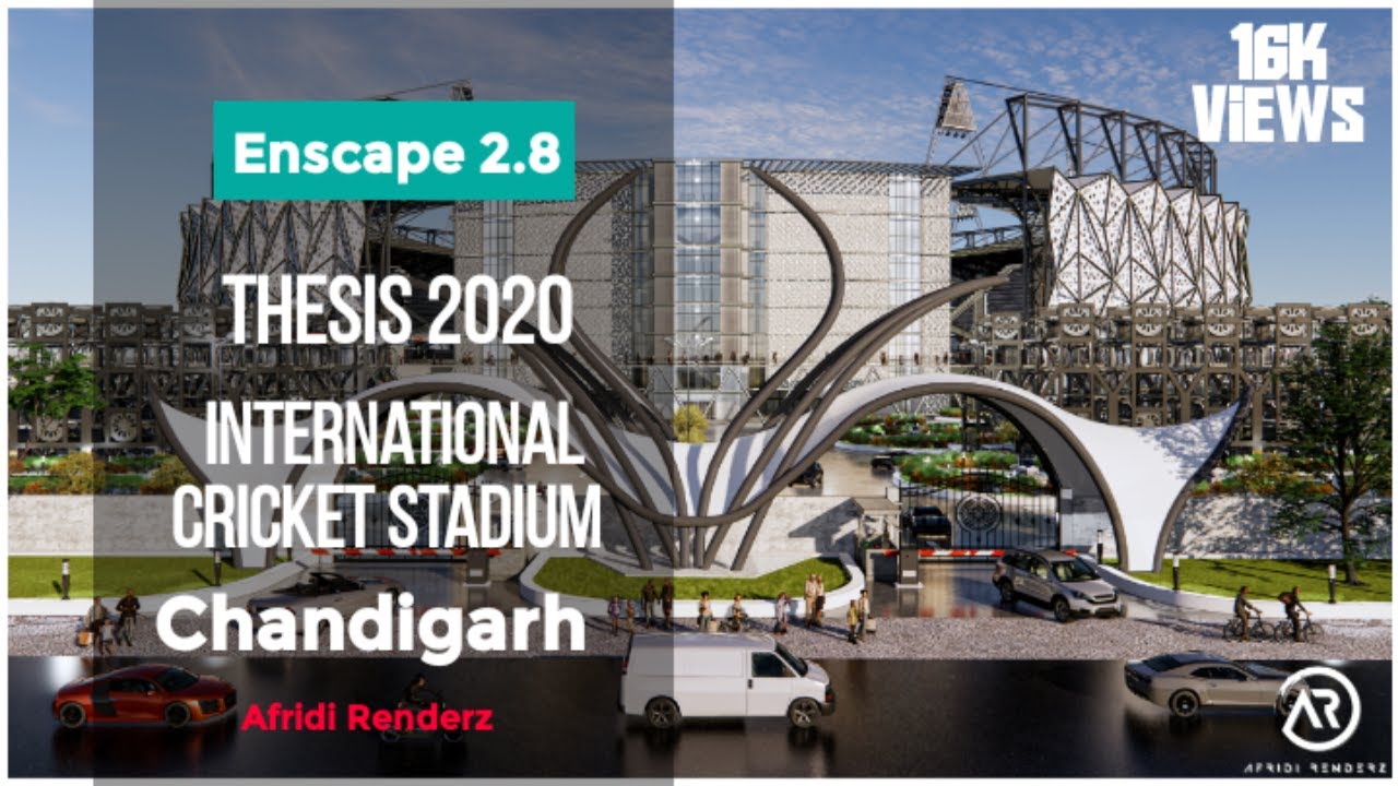 THESIS 2020 CHANDIGARH INTERNATIONAL CRICKET STADIUM WALKTHROUGH - MEASI ACADEMY OF ARCHITECTURE