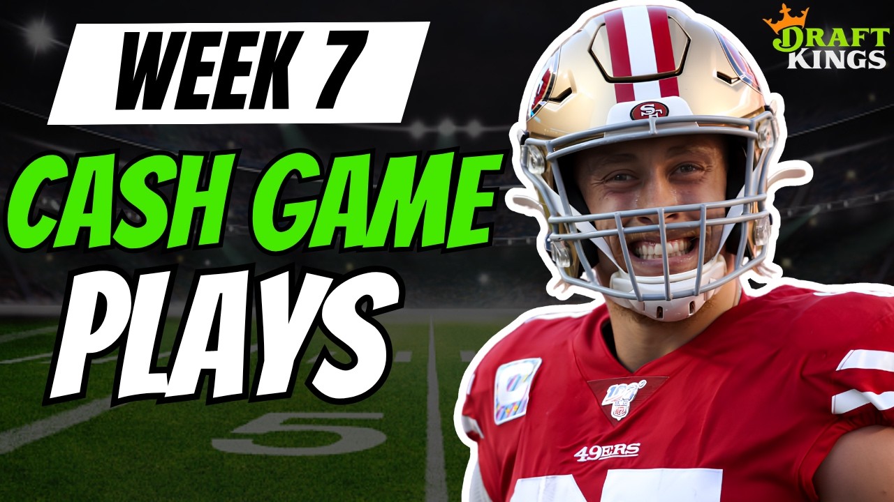 NFL Week 7 DraftKings Top Cash Game Plays | NFL DFS Picks