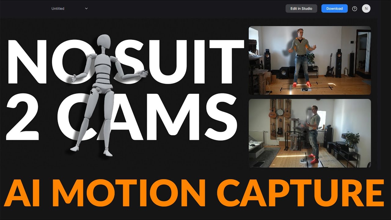 Захват движения с помощью ИИ с помощью веб-камеры? Rokoko Vision