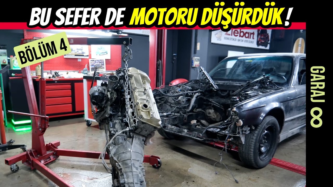 GARAJ 8 | BMW 525i Motorunu Dağıttık, Tüm Parçalarını İnceledik! | 4.Bölüm