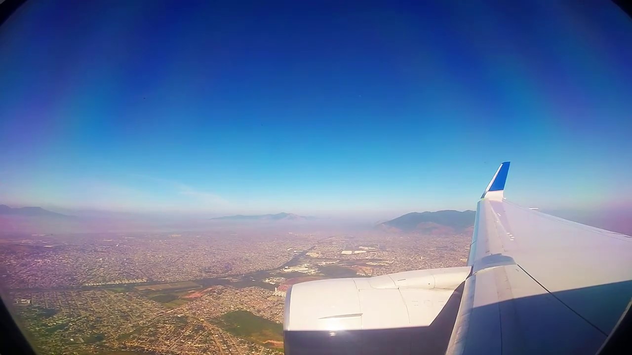 Landing at Rio de Janeiro - Gale&atilde;o in a United Airlines Boeing 767-300