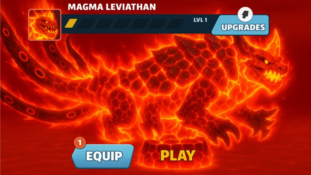 NEW MAGMA LEVIATHAN UNLOCKED AND GAMEPLAY! - Hungry Shark Evolution