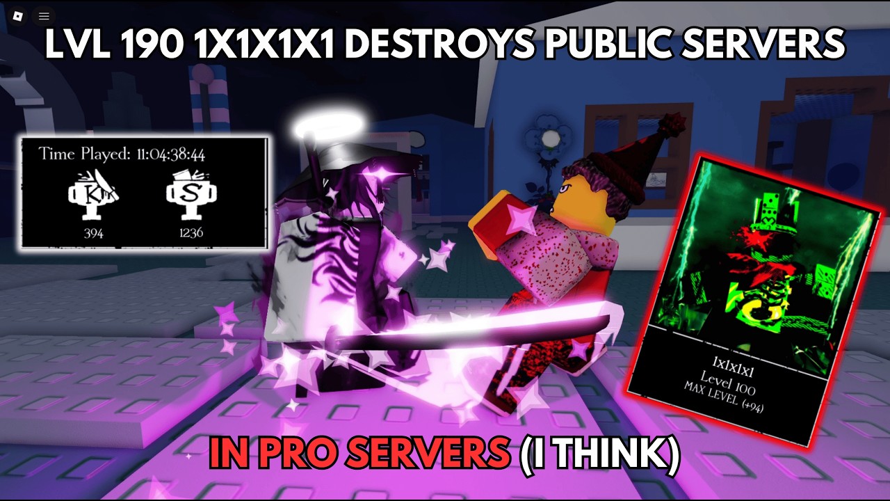 LVL 190 1X1X1X1 DESTROYS PUBLIC SERVERS IN PRO SERVERS (I THINK) IN [FORSAKEN]