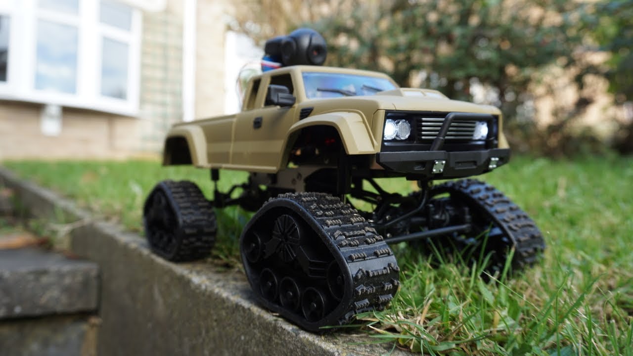 Remoking 4WD RC Crawler with Tank Tracks & Wheels!