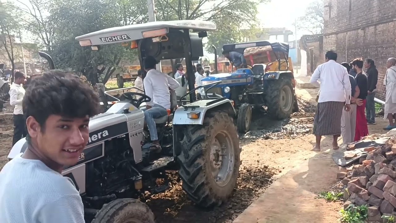 Swaraj ने नहीं निकाल पाया ।। तो बुलाना पड़ा शेरा 🦁 को।। सोनालिका 750 फंसा फुल लोड ट्रॉली 🤔🔝