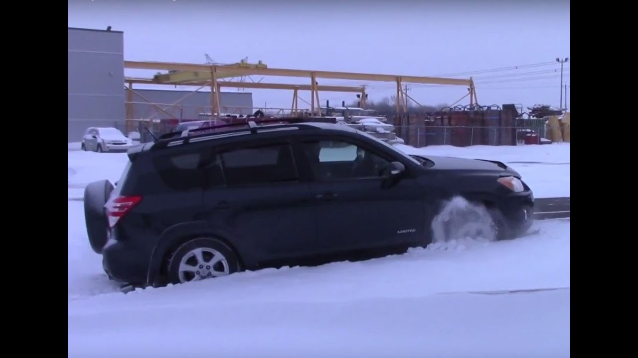 4WD TEST : 2010 Toyota Rav4 V6 limited Diagonal and Offroad test on ice and snow