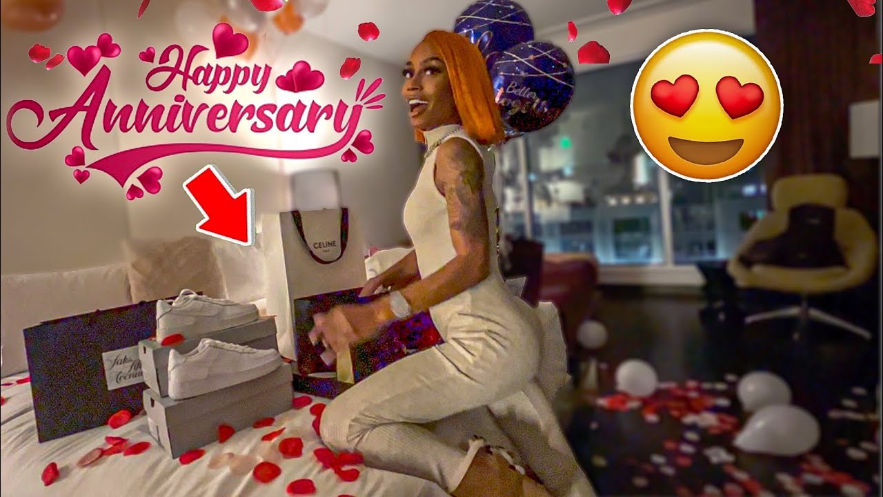 I Surprised Crystal For Our One Year Anniversary😍 **She Loved It**