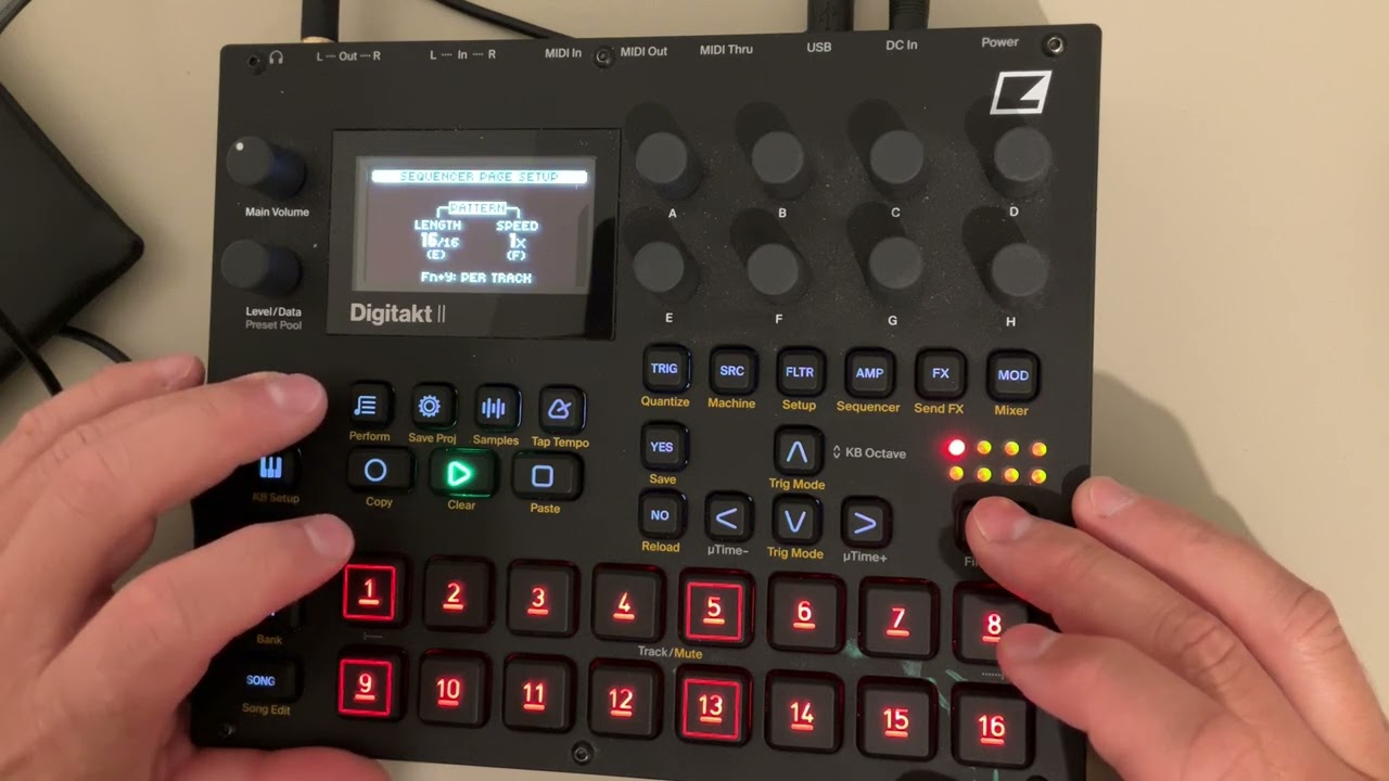 Techno jam on Digitakt II. Still learning this thing.