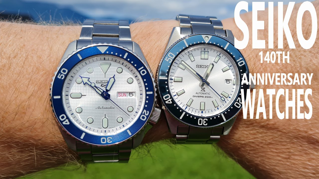 SEIKO 140th Year LIMITED EDITION Seiko SPB213 63 MAS  &  Seiko 5 Sports SRPG47