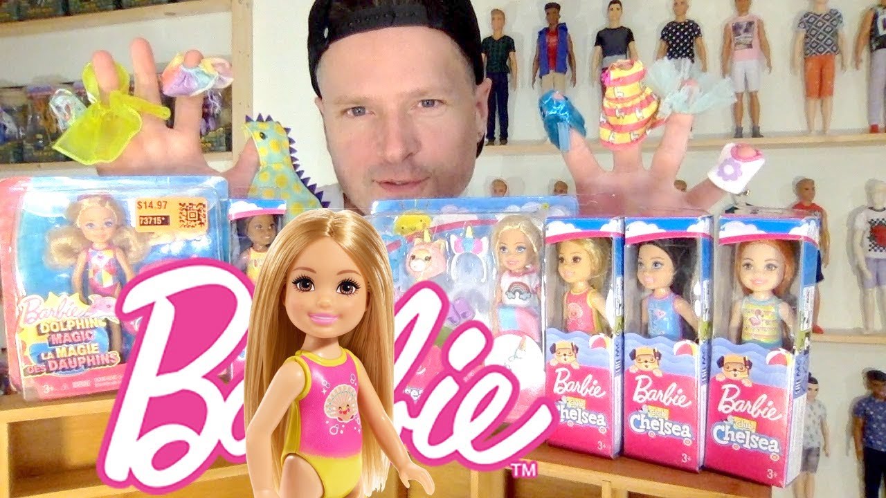 BARBIE CLUB CHELSEA BEACH DOLLS, FASHION ACCESSORY PACKS AND A LITTLE DOLPHIN MAGIC UNBOXING REVIEW