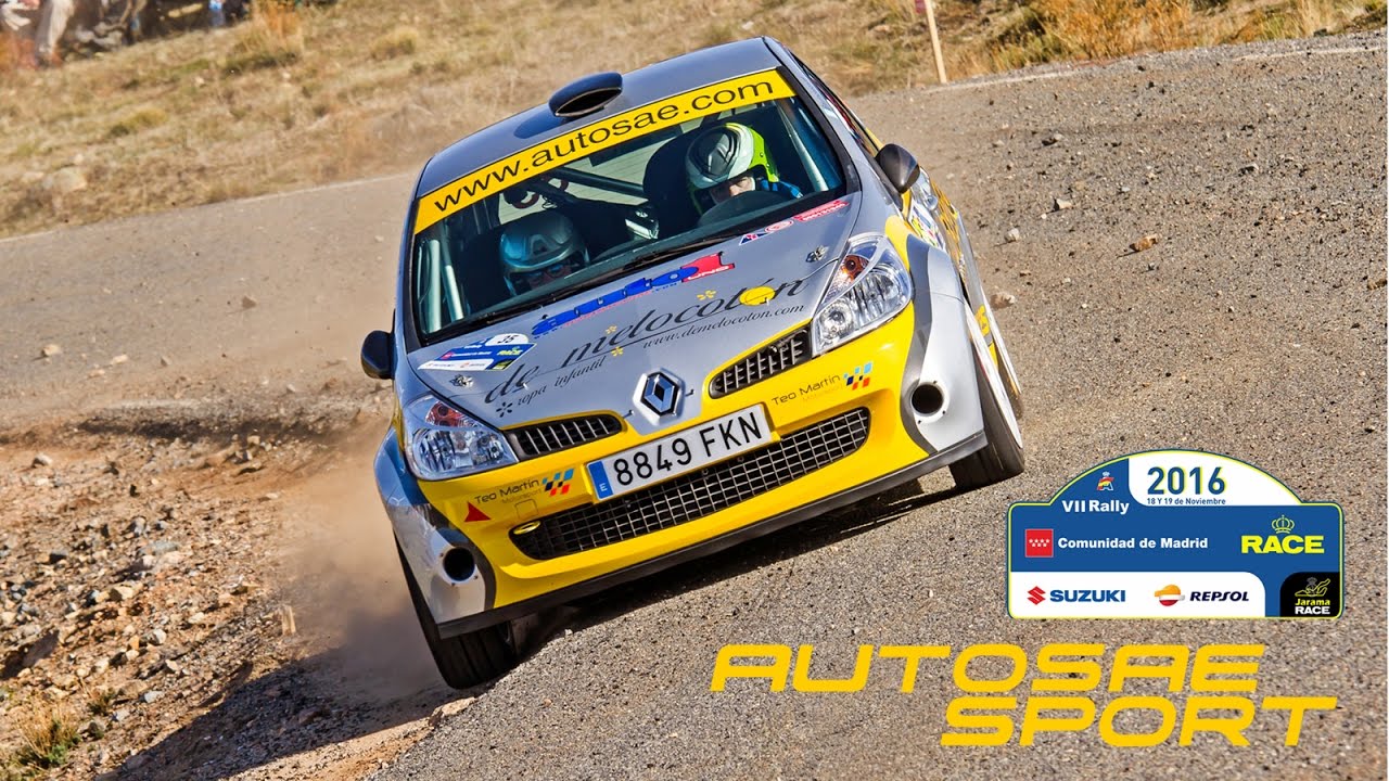 Rally Comunidad de Madrid Race CAM 2016 Clio R3 Daniel Ron - Antonio Oriol