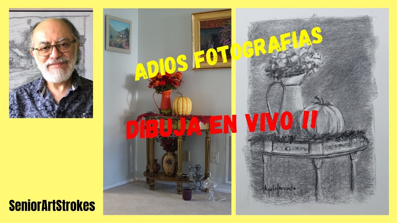 Adios Fotografias. Aprende a Dibujar en Vivo!