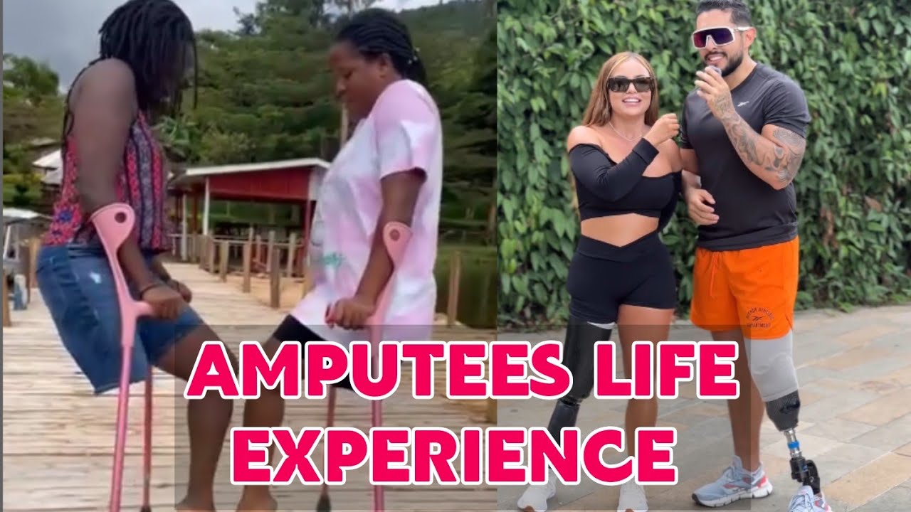 Amputee woman adaptive crutches vs prosthetic | sharing life experience