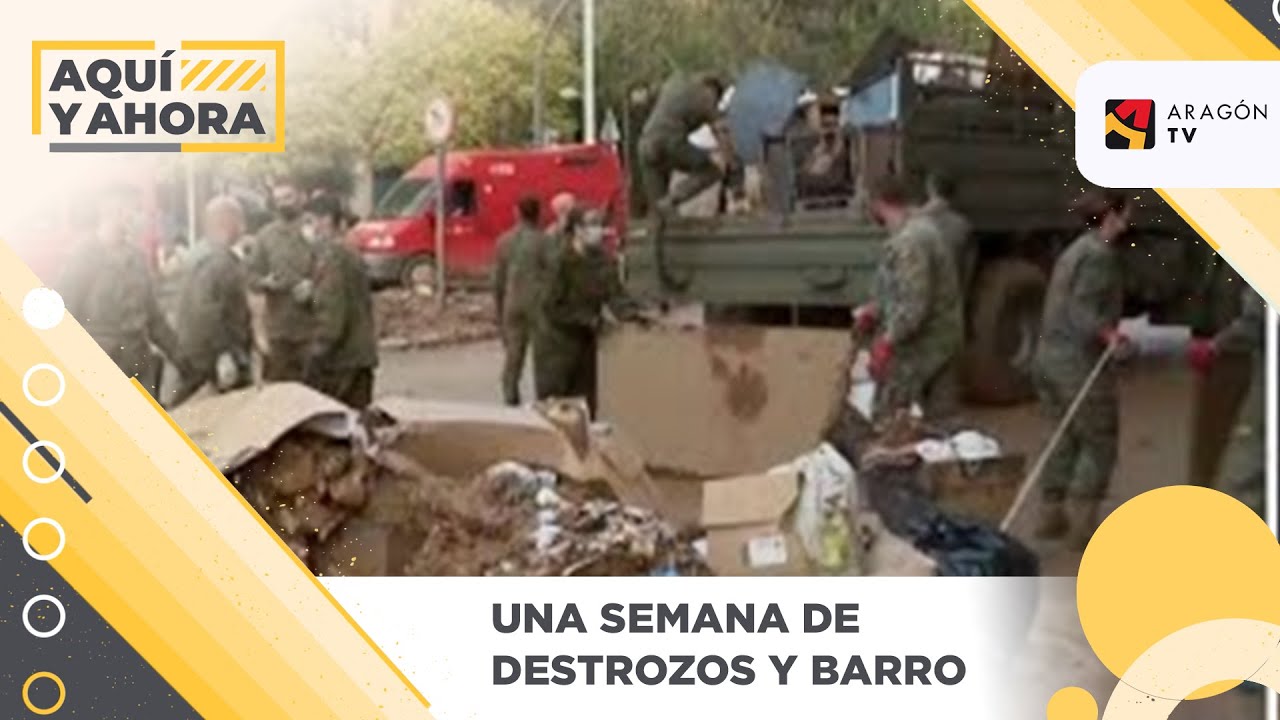 Una semana de destrozos y barro