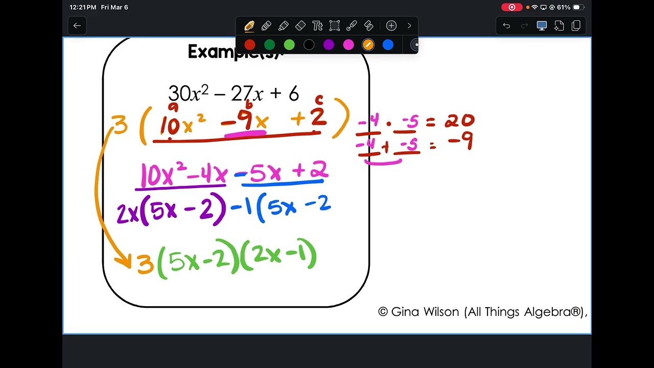 7.4 mixed factoring evens 3/6