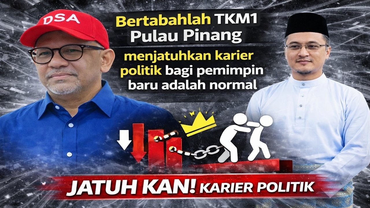 Bertabahlah TKM1 Pulau Pinang, menjatuhkan karier politik bagi pemimpin baru adalah normal 