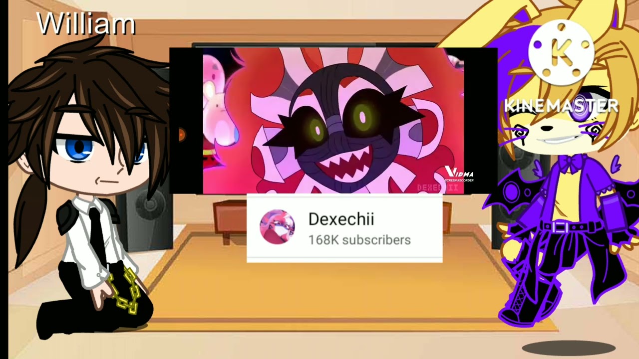Past William And Glitchtrap Reacts||(1/5) Elizabeth Memes||{•Raya~Chan•}