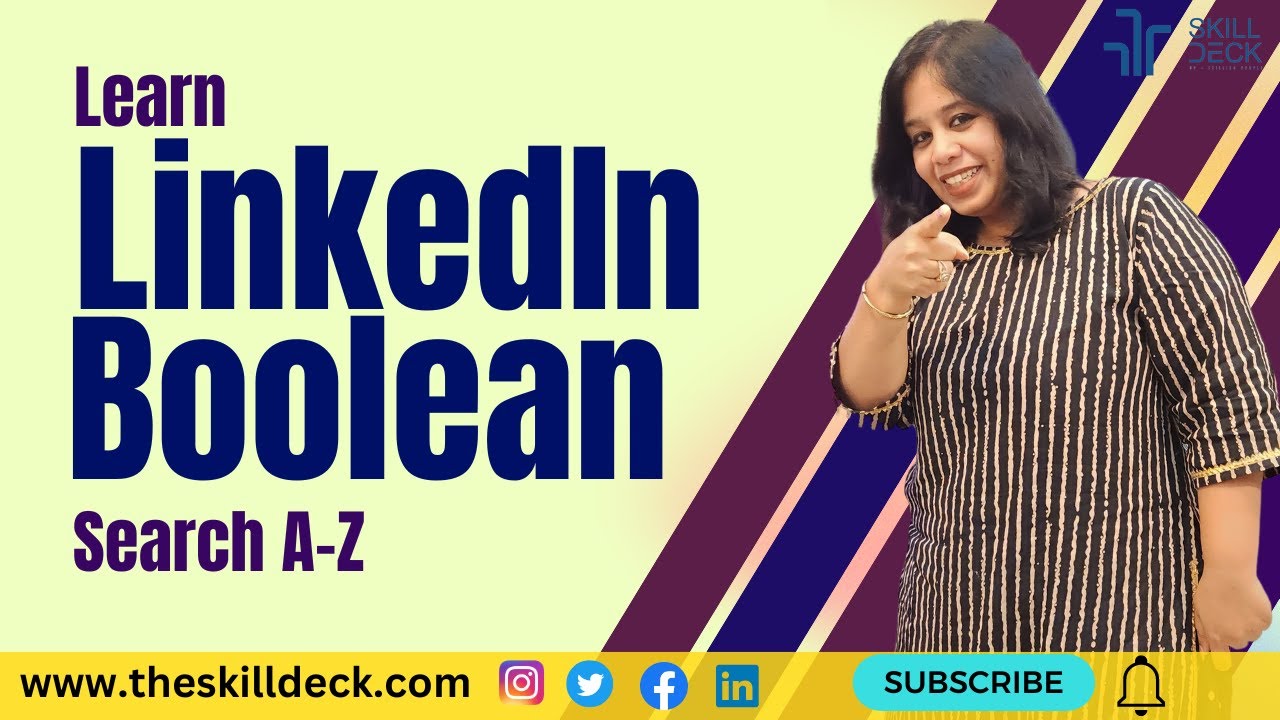 Learn linkedin boolean Search A-Z