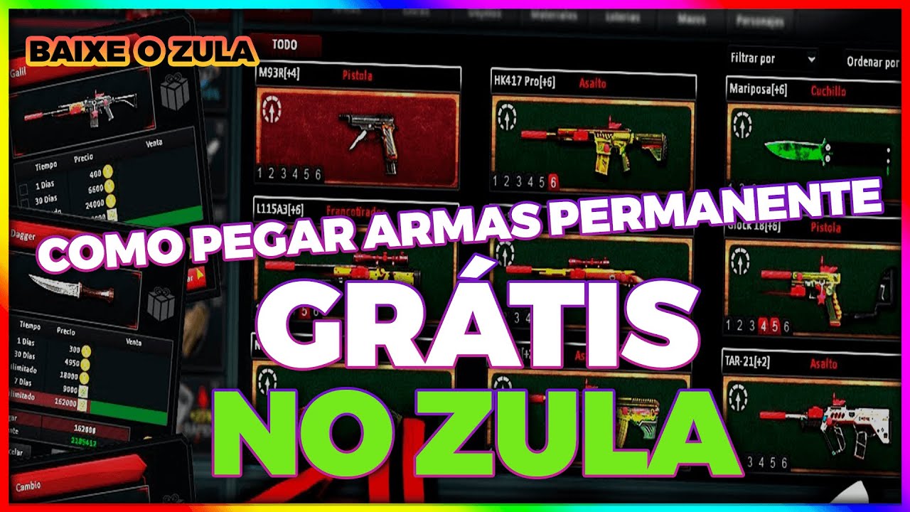 ARMAS PERMANENTE NO ZULA GRATIS  E PAGO- COMO PEGAR ARMAS- ZULA GLOBAL- TOKEN PASS