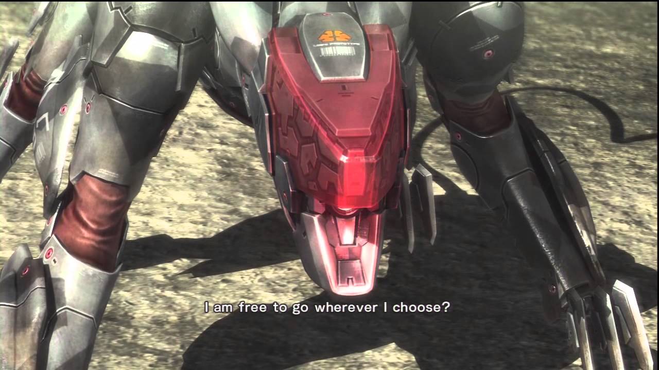 Metal Gear Rising: Revengeance Blade Wolf DLC - Blade Wolf Escapes Mistral "Thank You" Cutscene PS3