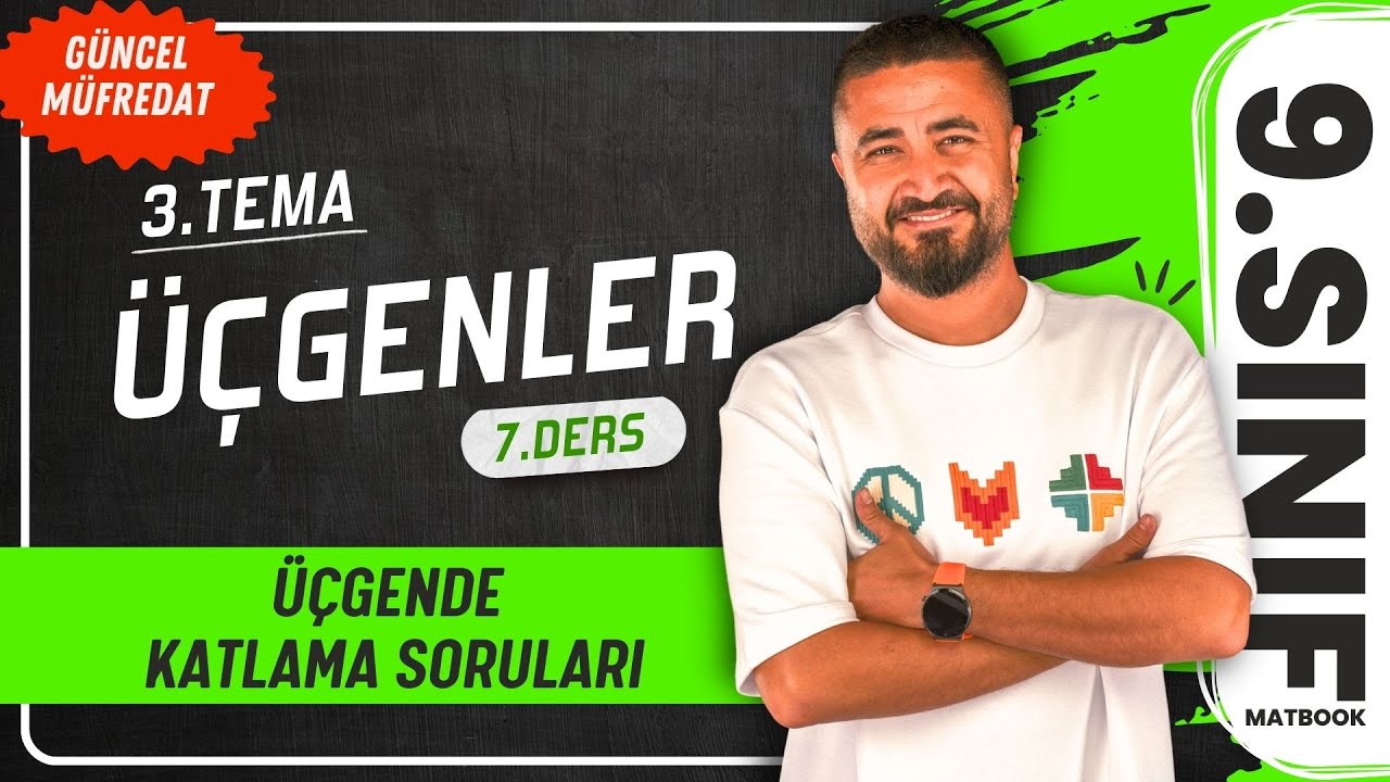 Üçgenler 7 | Üçgende Katlama Soruları | 7.DERS 9.Sınıf Matematik | Yeni Müfredat 2025