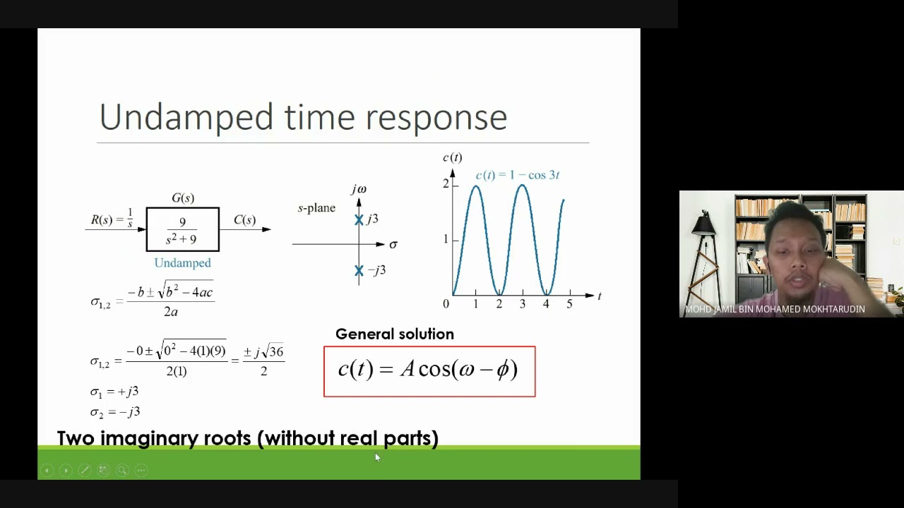 Lecture 3c and Tutorial 7: Second order system