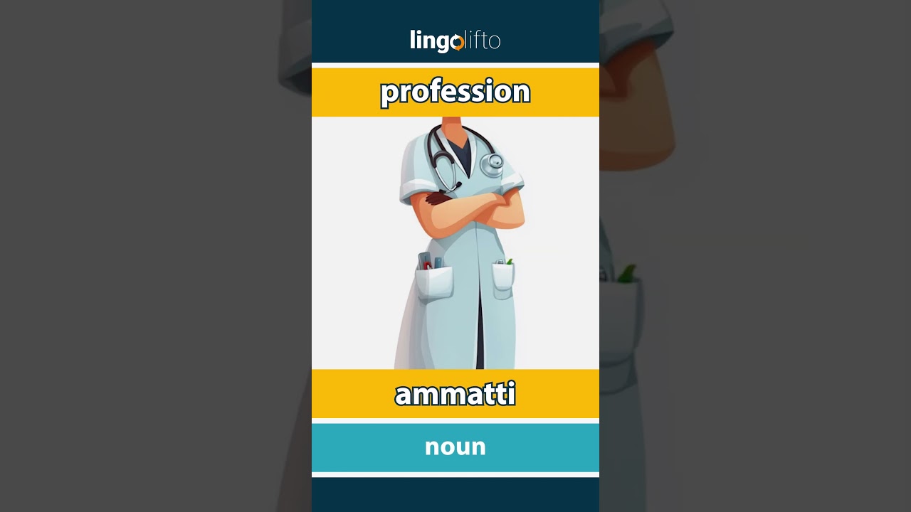 🇬🇧🇫🇮 profession - ammatti : vocabulary builder : learn English : opetellaan englantia