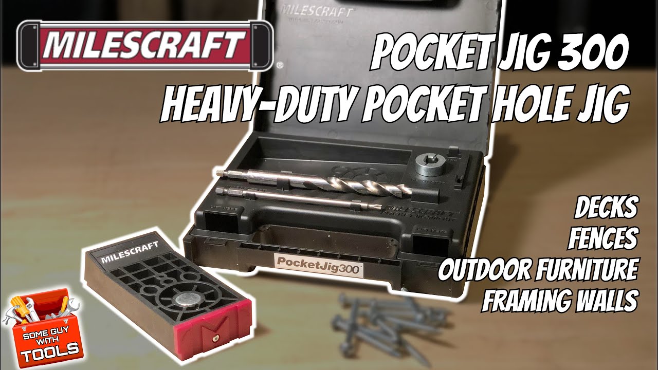HEAVY DUTY!! MILESCRAFT PocketJig 300 - Portable Pocket Holes in 1-1/2