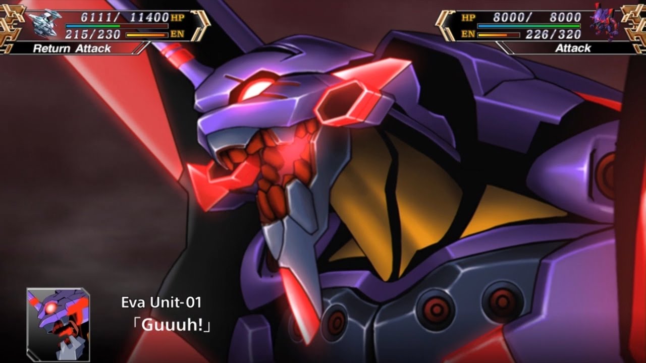 Super Robot Wars V (EN) - Pseudo-Evol EVA-01 & EVA-02 Beast Mode Events (Stage 39)[Mazinger ZERO]
