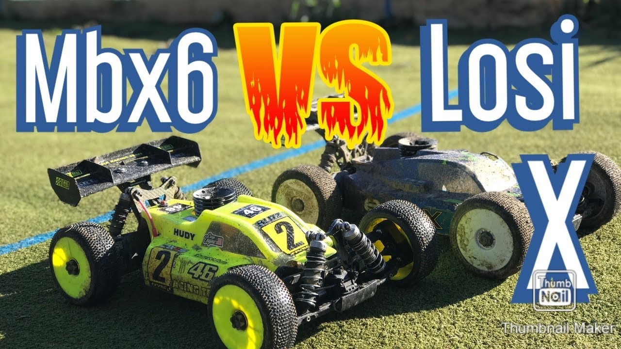 Mugen MBX6 OS B Power vs LOSI 8ight X Elite REDS R5R