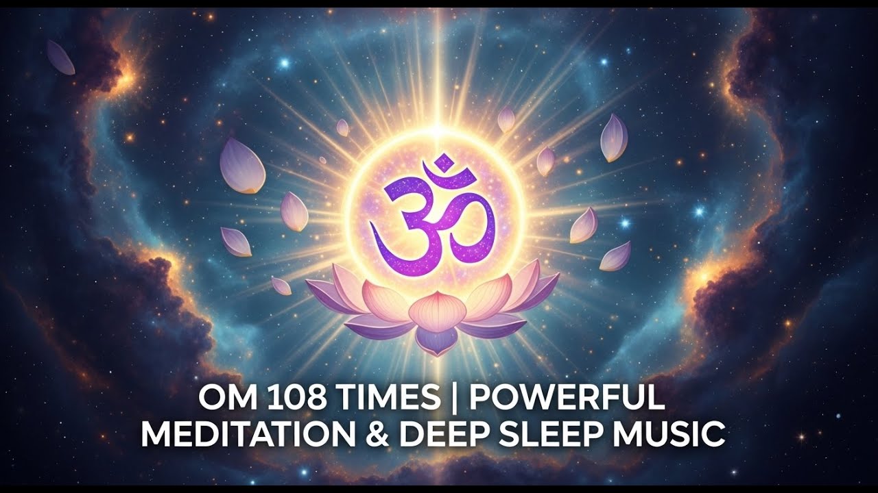 Om 108 Times | Powerful Meditation & Deep Sleep Music | Spiritual Healing #peace #viralvideo #kids