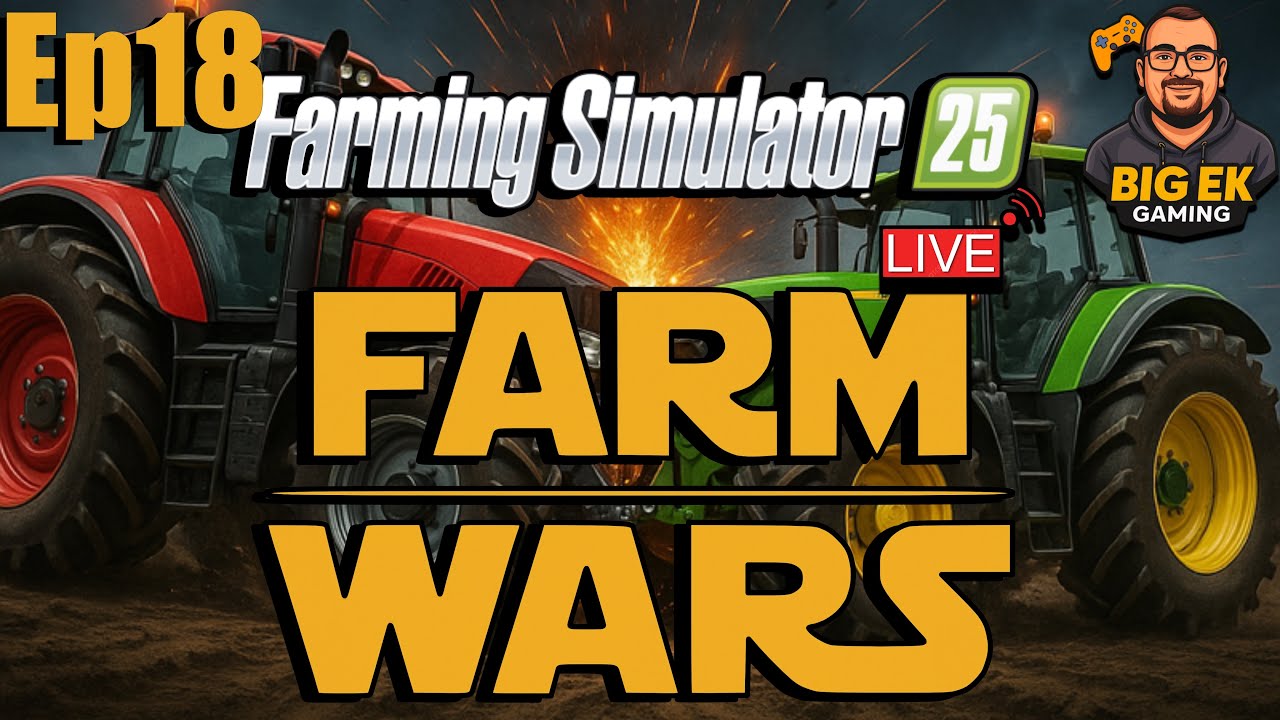🌾 Ep18 FARM WARS RETURNS! | Farming Simulator 25 vs @ObsidianGamingTv  -  Who Will Win?! #FarmWars