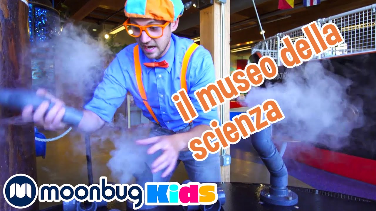 Blippi visita il museo della scienza | BLIPPI per bambini | Moonbug Kids - Cartoni Animati