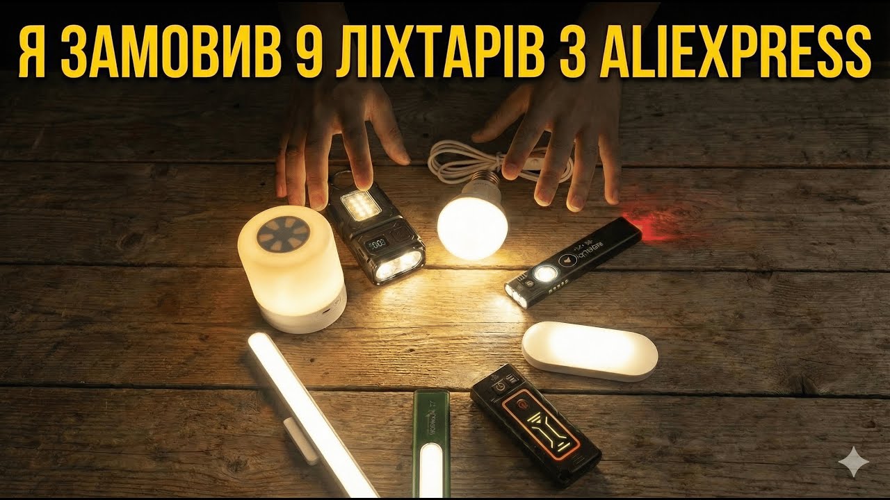 Я замовив 9 ліхтарів з Aliexpress ! 😱 Який обрати на випадок блекауту?