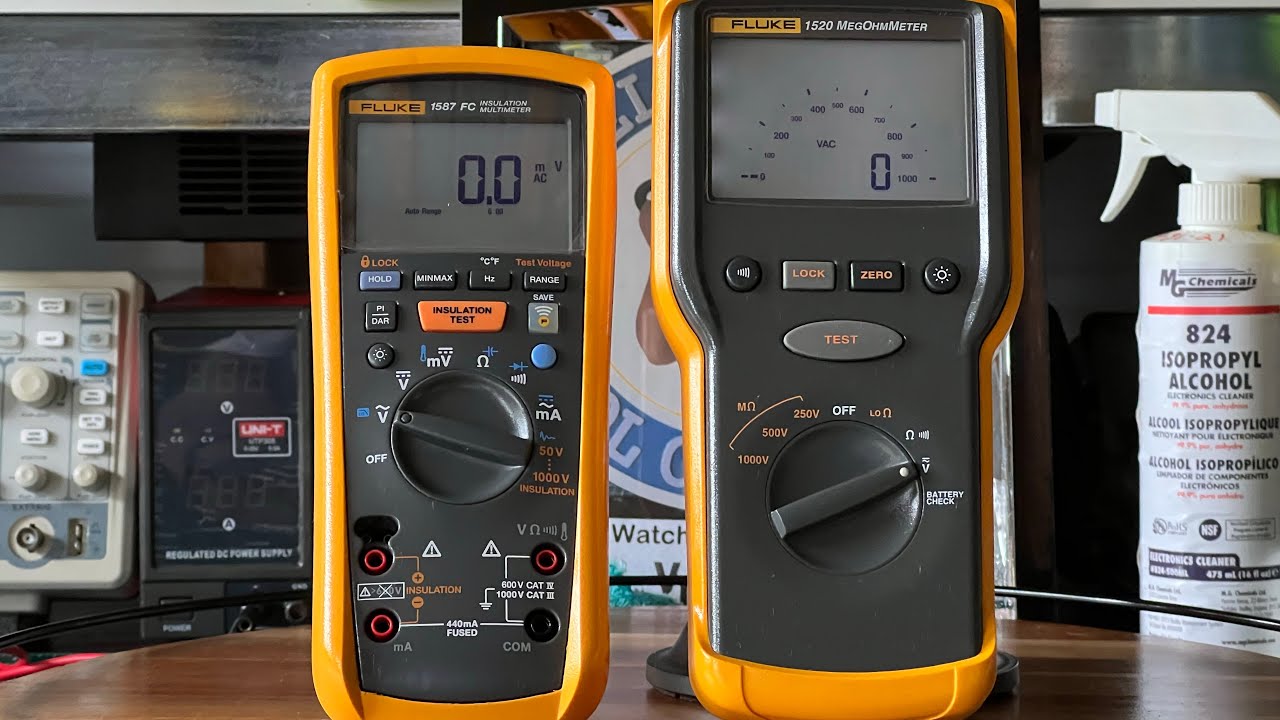 FLUKE 1587 FC Insulation Tester  vs. FLUKE 1520 Megohmmeter (Comparison)
