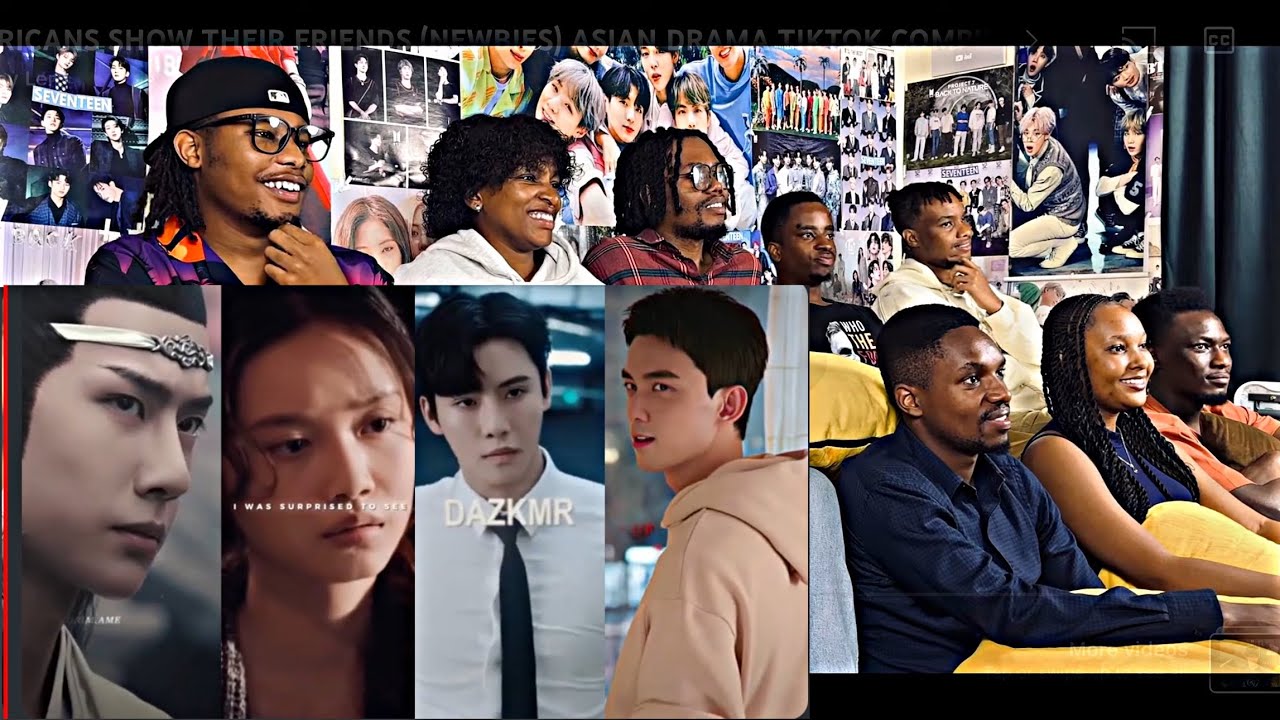 АФРИКАНЦЫ ВПЕРВЫЕ ПОКАЗЫВАЮТ СВОИМ ДРУЗЬЯМ (НОВИЧНИКАМ) ПОДБОРКУ CDRAMA TIKTOK EDITS!!