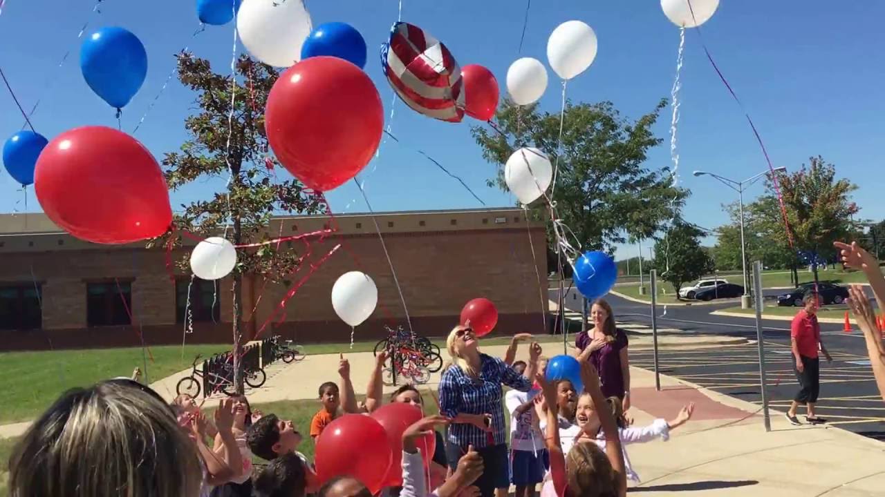 Skoff Patriot Day balloon release