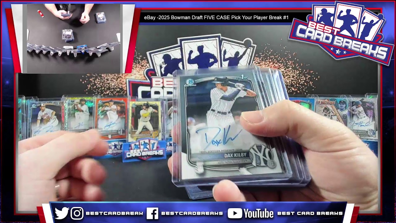 EBAY -2025 Bowman Draft FIVE CASE Pick Your Player Break #1 -1/14/26
