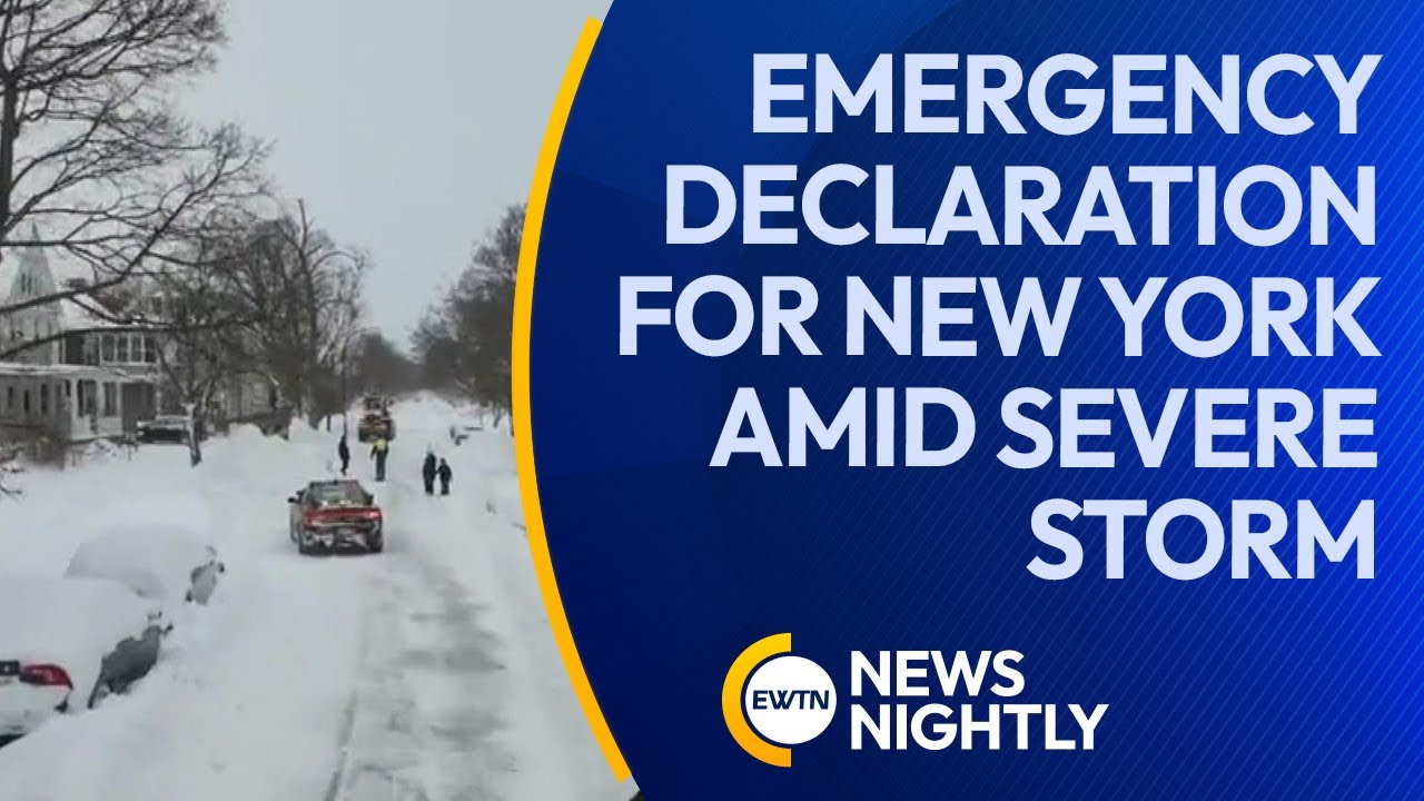 President Biden Approves Emergency Declaration for New York Amid Severe Winter Storm | EWTN News Nig