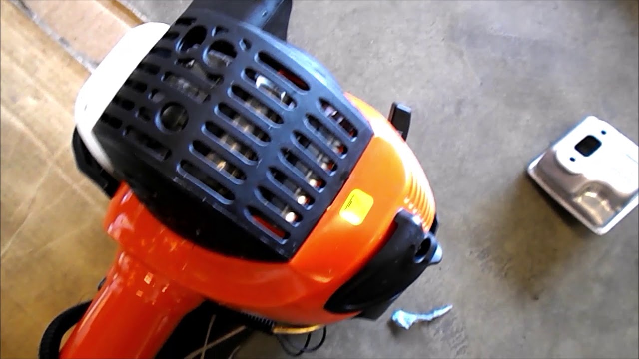 Echo SRM-266 Muffler Modification.
