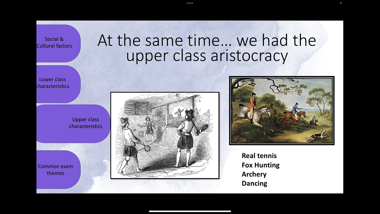 A level PE - Pre Industrial Britain - OCR Sport and Society