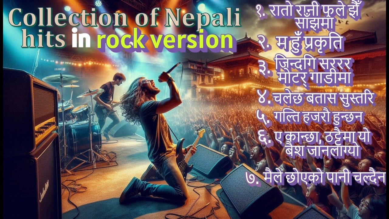 collection of Nepali popular song in rock version