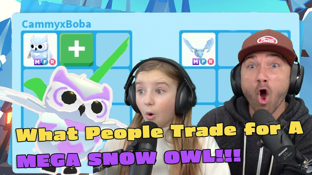 What People Trade For A MEGA Snow Owl!! Roblox Adopt Me!!