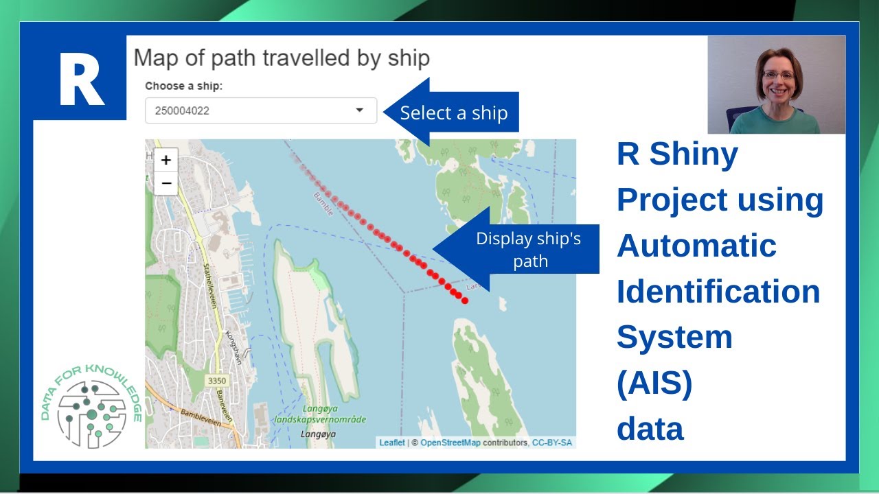 Map direction of ship travel using AIS data in R Shiny app on a Leaflet map - follow along example